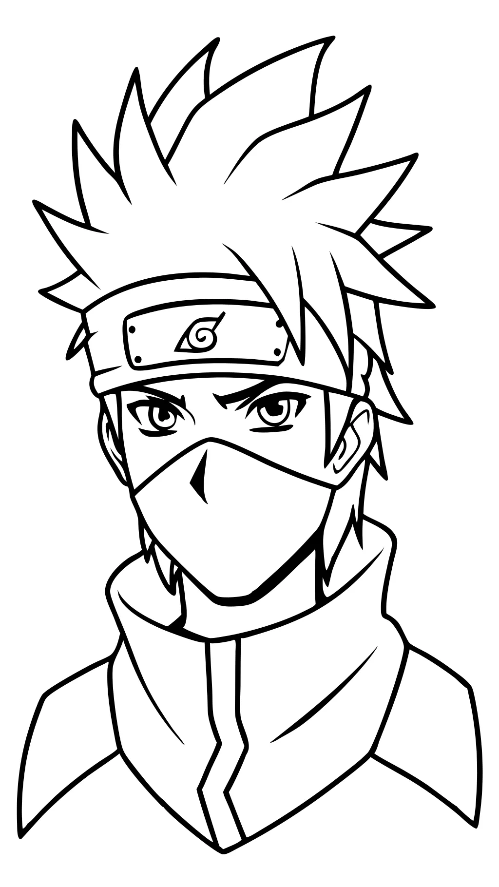 Páginas para colorear de Kakashi